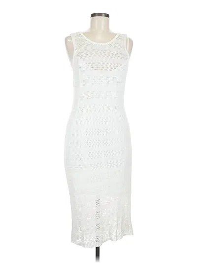 Pre-owned Stitchdrop Cocktail Dress In White