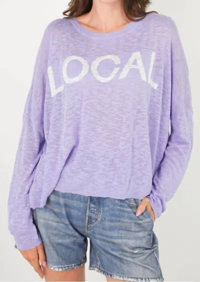 Stitchdrop Local Sweater In Lilac In Purple