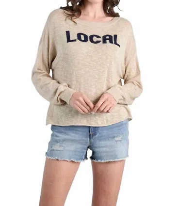 Stitchdrop Local Sweater In Tan In Nude