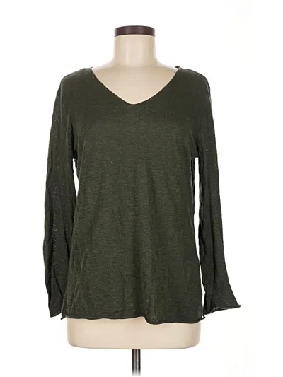 Pre-owned Stitchdrop Long Sleeve T-shirt In Green