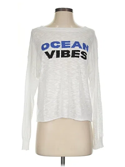Stitchdrop Long Sleeve T-shirt In White
