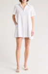 Stitchdrop New Castle Cotton Polo Dress In White