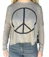 Stitchdrop Peace Sweater In Tan/black In Multi