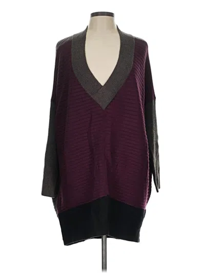 Pre-owned Stitchdrop Pullover Sweater In Burgundy