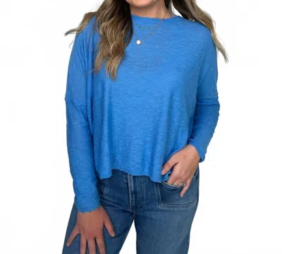 Stitchdrop Sandcastle Sweater In Tranquil Blue