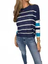 Stitchdrop Skipper Sweater In Anchor In Blue