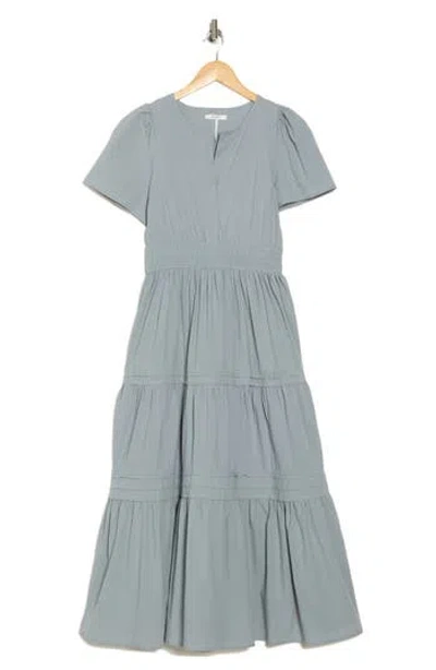 Stitchdrop Tempe Cotton Maxi Dress In Blue Mist