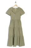 Stitchdrop Tempe Cotton Maxi Dress In Sage
