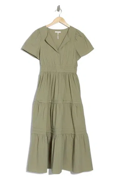 Stitchdrop Tempe Cotton Maxi Dress In Sage