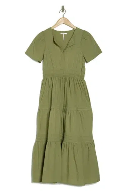 Stitchdrop Tempe Cotton Maxi Dress In Utility