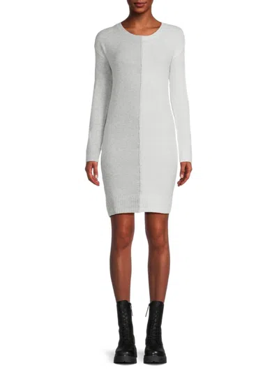 Stitchdrop Women's Split Decision Sweater Dress In Snow
