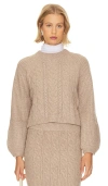 Stitches & Stripes Ari Pullover In Tan