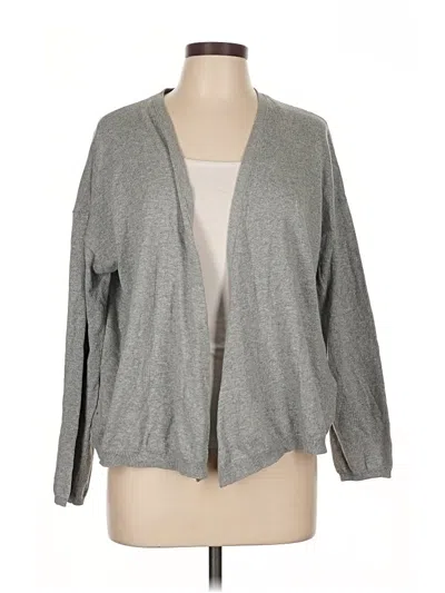 Pre-owned Stitches & Stripes Cardigan Sweater In Gray