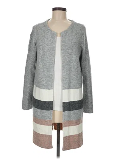 Pre-owned Stitches & Stripes Cardigan Sweater In Gray