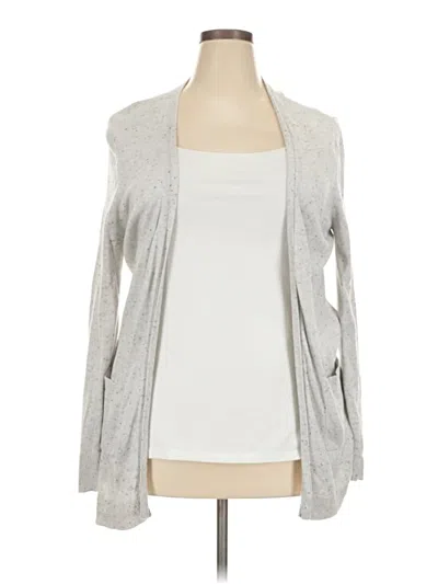 Pre-owned Stitches & Stripes Cardigan Sweater In Gray