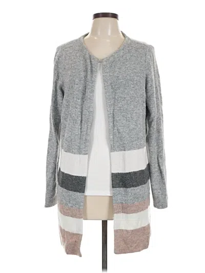 Pre-owned Stitches & Stripes Cardigan Sweater In Gray