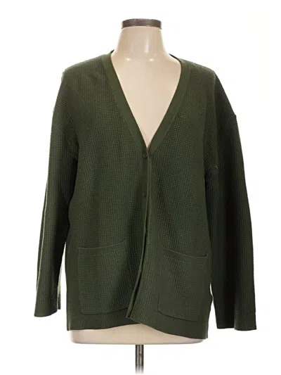 Pre-owned Stitches & Stripes Cardigan Sweater In Green