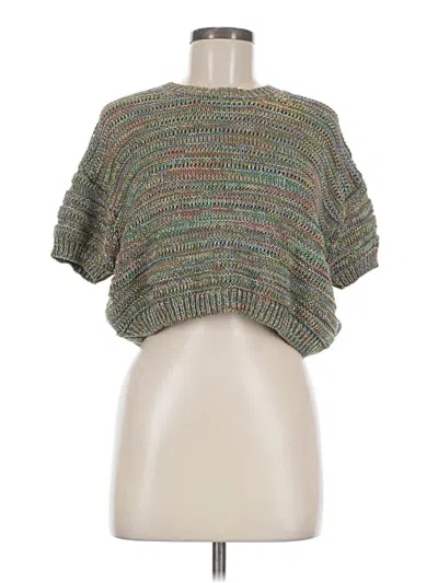 Pre-owned Stitches & Stripes Cardigan Sweater In Green