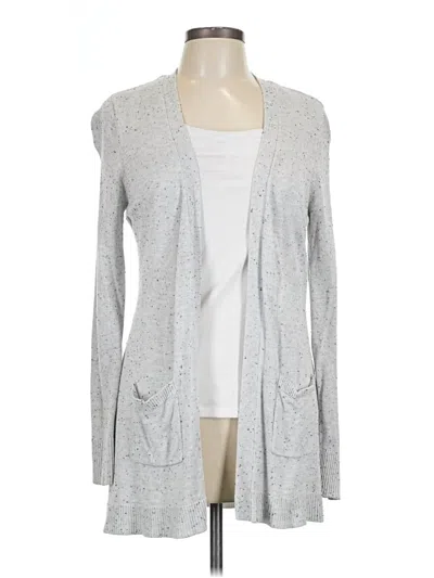 Pre-owned Stitches & Stripes Cardigan Sweater In Silver