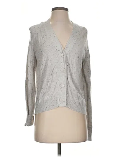 Pre-owned Stitches & Stripes Cardigan Sweater In Silver