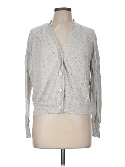 Pre-owned Stitches & Stripes Cardigan Sweater In Silver