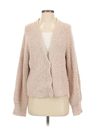 Pre-owned Stitches & Stripes Cardigan Sweater In Tan