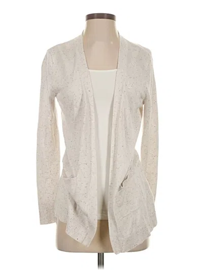 Pre-owned Stitches & Stripes Cardigan Sweater In White