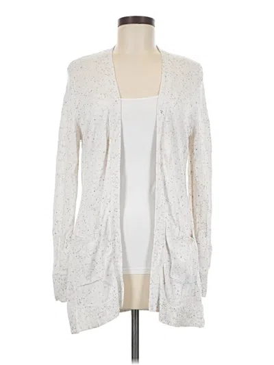 Pre-owned Stitches & Stripes Cardigan Sweater In White