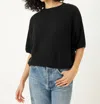 Stitches & Stripes Harper Tee In Black In Black