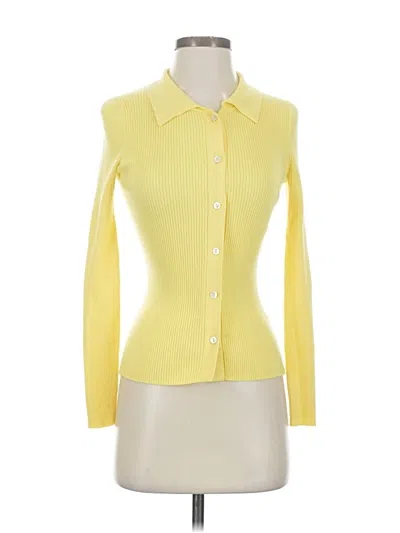 Pre-owned Stitches & Stripes Long Sleeve Blouse In Yellow