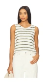 Stitches & Stripes Lucky Striped Tank In Multi