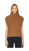 Stitches & Stripes Madison Sleveless Pullover In Saddle