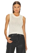 Stitches & Stripes Madison Tank In Chalk