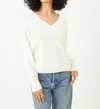 Shop Stitches & Stripes Nova V Neck In White