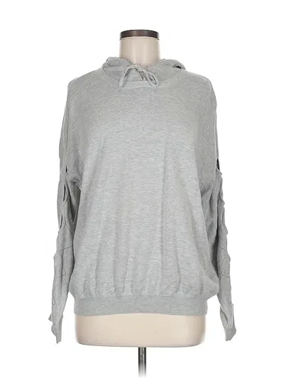 Pre-owned Stitches & Stripes Pullover Hoodie In Gray