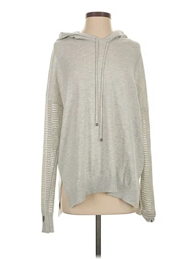 Pre-owned Stitches & Stripes Pullover Hoodie In Gray