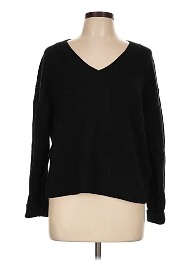 Pre-owned Stitches & Stripes Pullover Sweater In Black