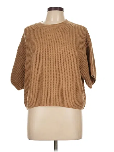 Pre-owned Stitches & Stripes Pullover Sweater In Brown