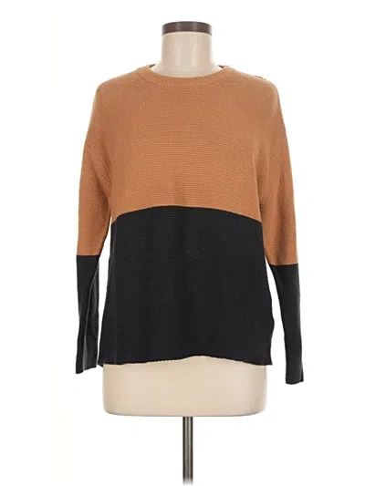 Pre-owned Stitches & Stripes Pullover Sweater In Brown