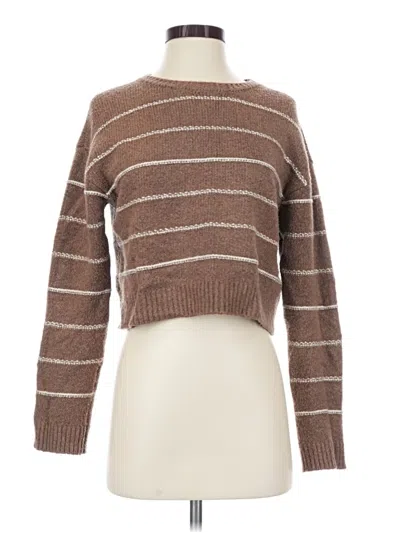 Pre-owned Stitches & Stripes Pullover Sweater In Brown