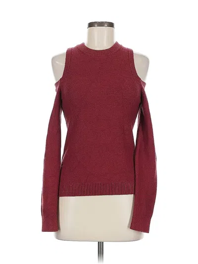 Pre-owned Stitches & Stripes Pullover Sweater In Burgundy
