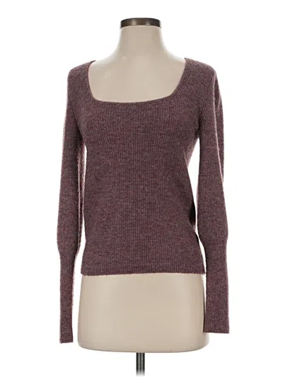 Pre-owned Stitches & Stripes Pullover Sweater In Burgundy