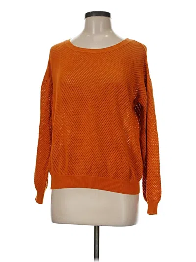 Pre-owned Stitches & Stripes Pullover Sweater In Orange