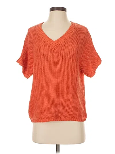 Pre-owned Stitches & Stripes Pullover Sweater In Orange
