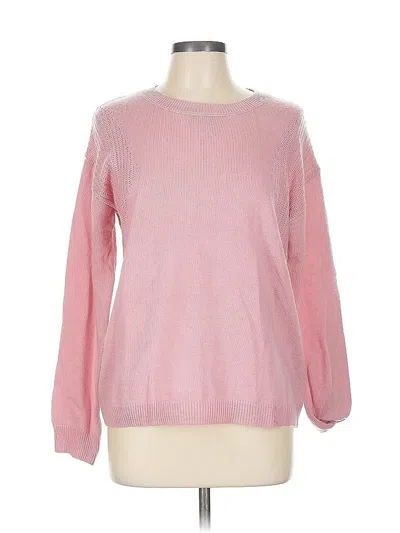 Pre-owned Stitches & Stripes Pullover Sweater In Pink
