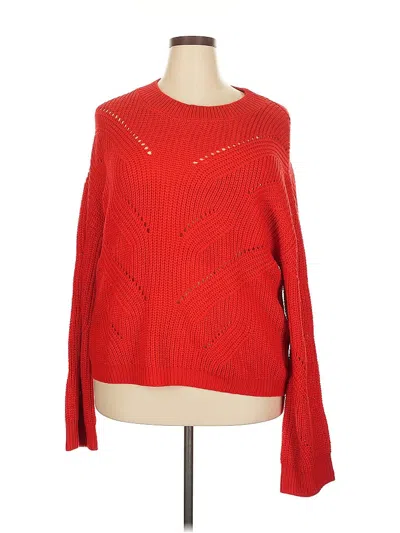 Pre-owned Stitches & Stripes Pullover Sweater In Red