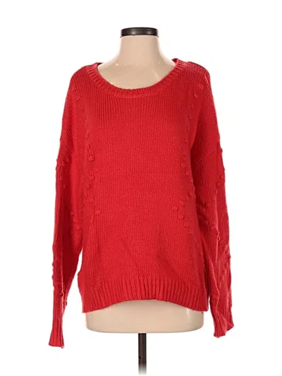 Pre-owned Stitches & Stripes Pullover Sweater In Red