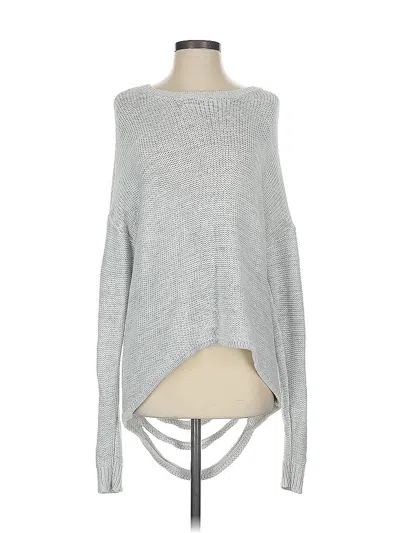Pre-owned Stitches & Stripes Pullover Sweater In Silver