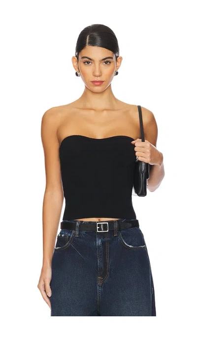 Stitches & Stripes Rio Strapless Top In 블랙