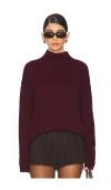 Stitches & Stripes Sola Turtleneck In Wine